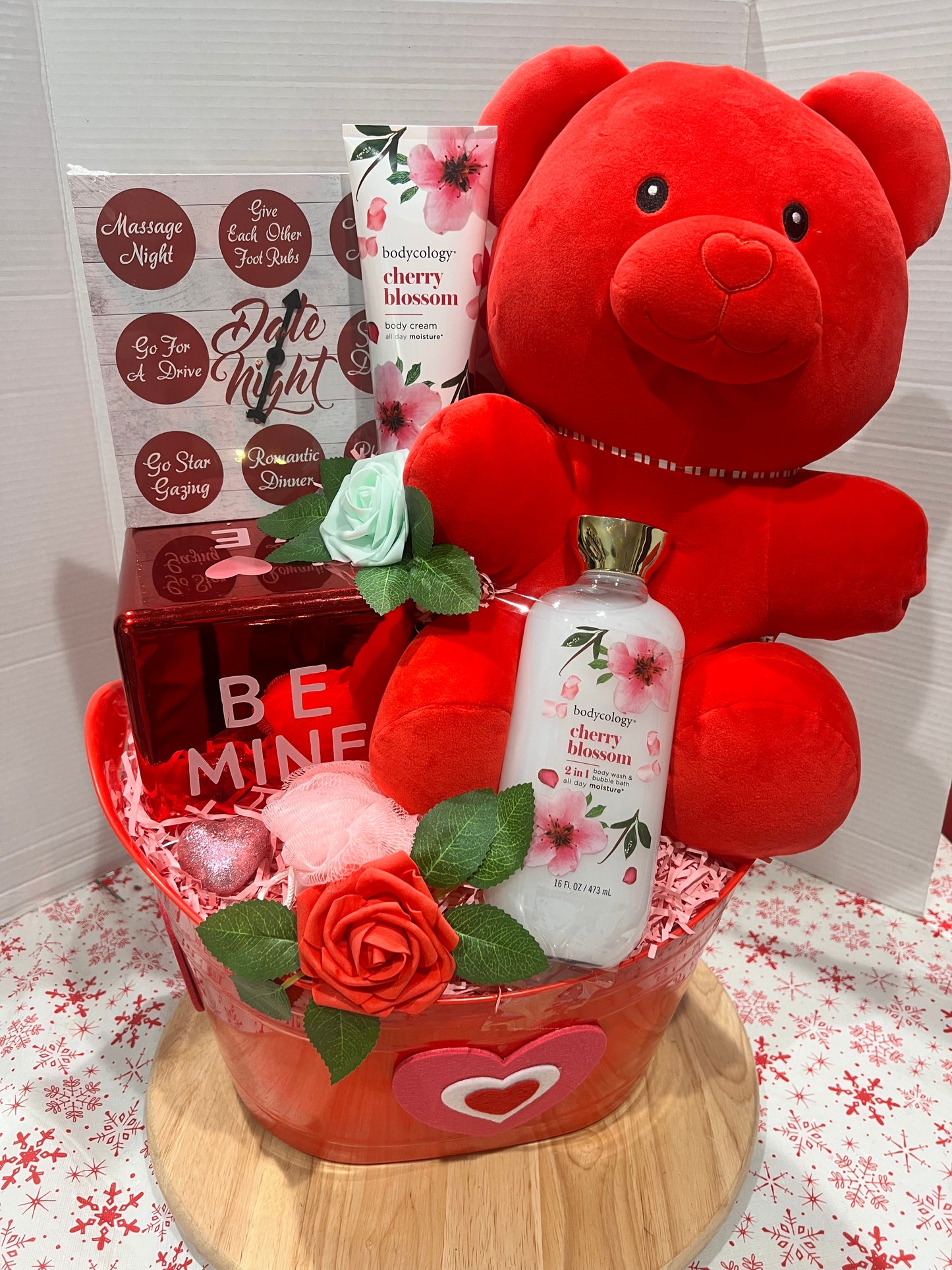 Forever Yours Romantic Spa & Date Game Night Gift Basket
